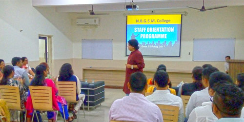 Staff Orientation Programme (2017-2018)