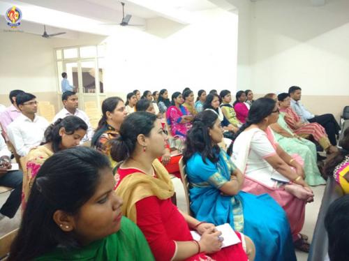 Teachers attending the orientation programme