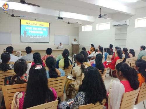 Teachers attending the orientation programme